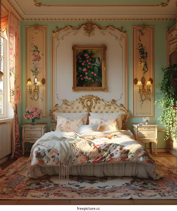 Rococo style bedroom