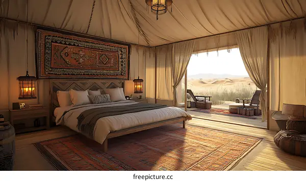 Desert Tent Room Interior Design Luxury
