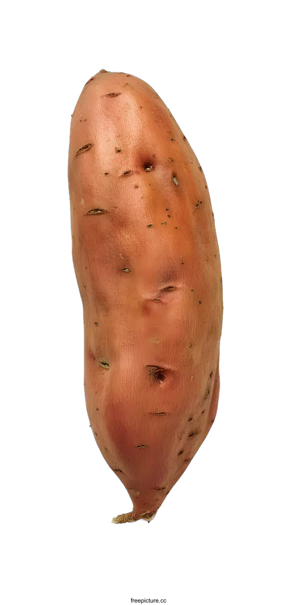 [Transparent Background PNG]Single Sweet Potato on White Background