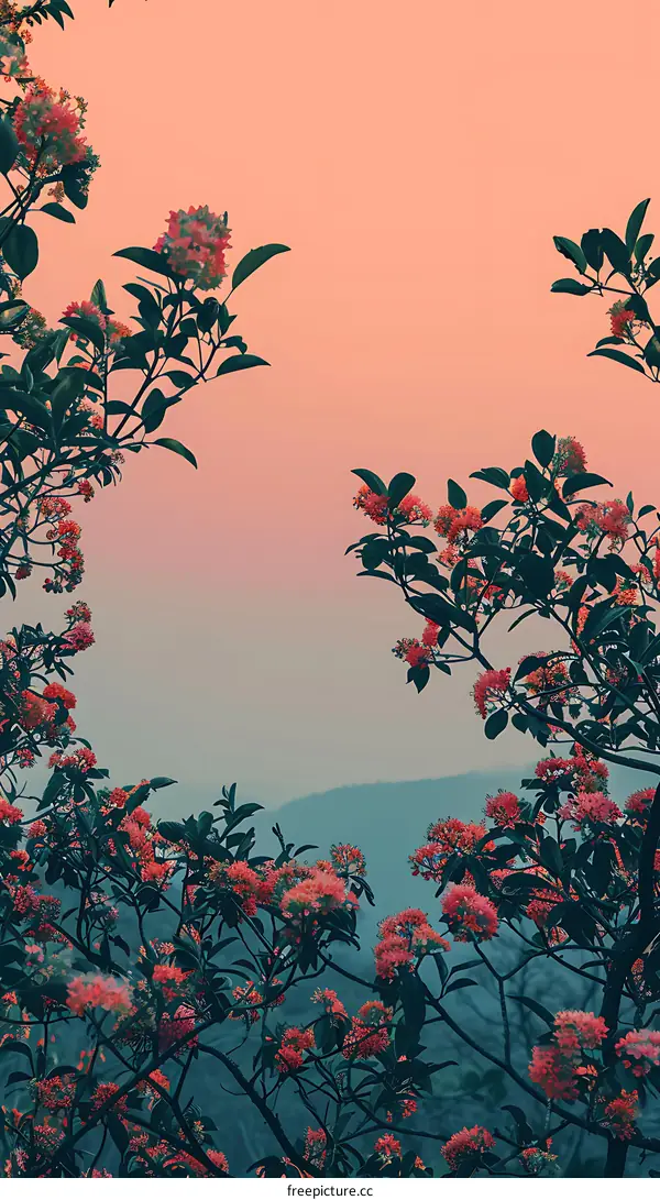 Pink Flowers Blooming During Sunset