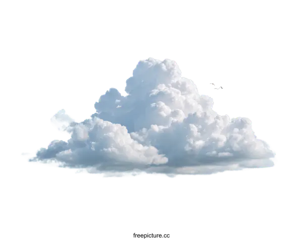 [Transparent Background PNG]Fluffy Cumulus Cloud in the Sky