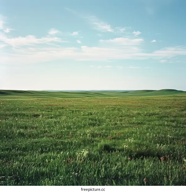 Grasslands are vast areas of land covered in grass.