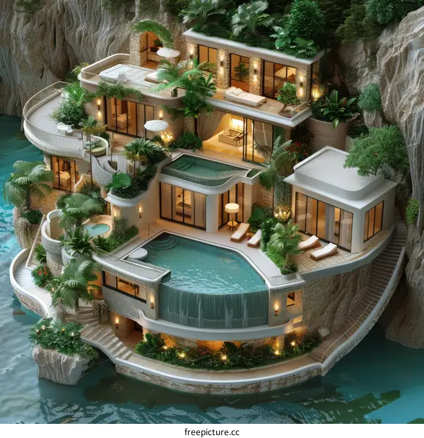 Exclusive Villa Perched on a Picturesque Cliff