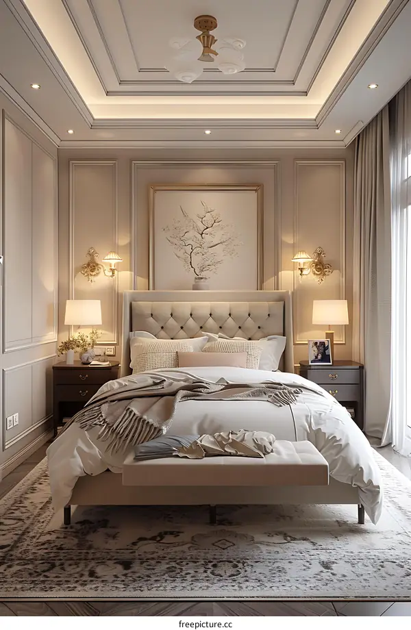 European-style bedroom