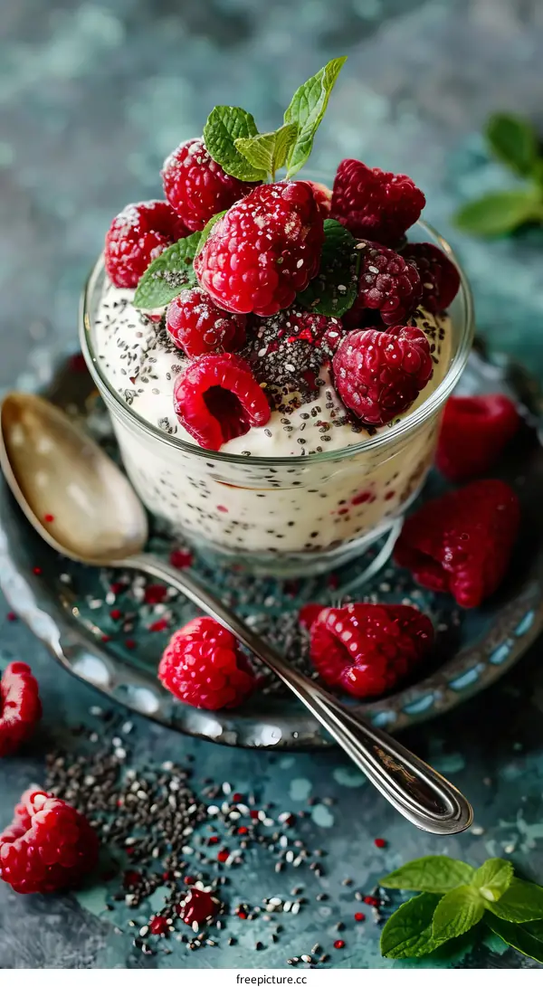 Raspberry Chia Seed Pudding