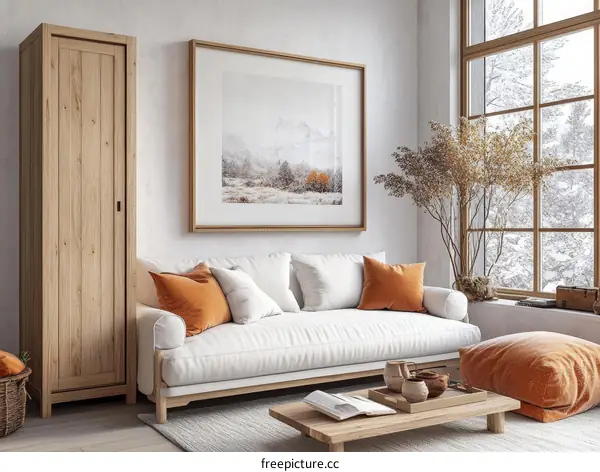 Modern Scandinavian Living Room Interior Design