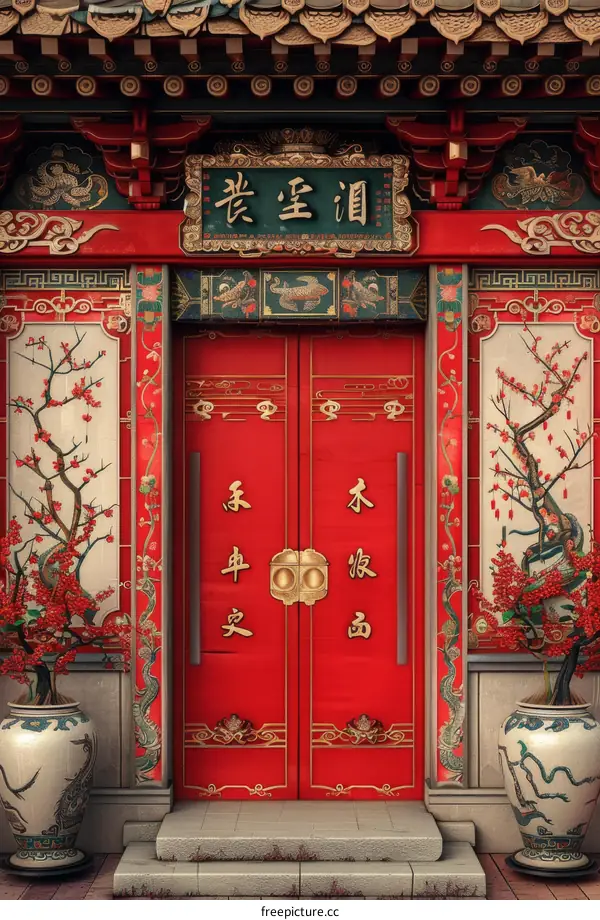 Traditional Chinese Architecture Entrance