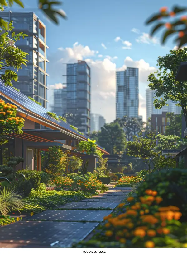 The beauty of a modern city lies in its harmony with nature
