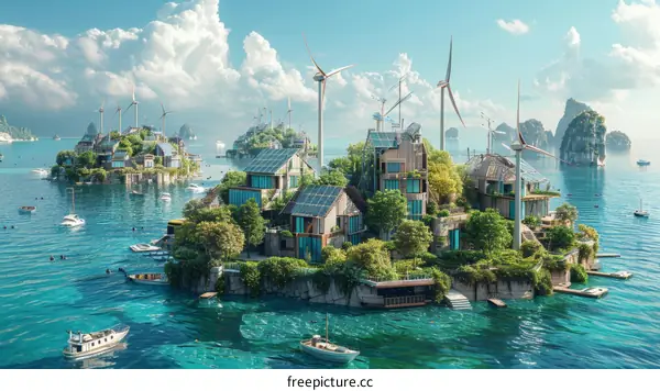 Floating Eco Village of the Future