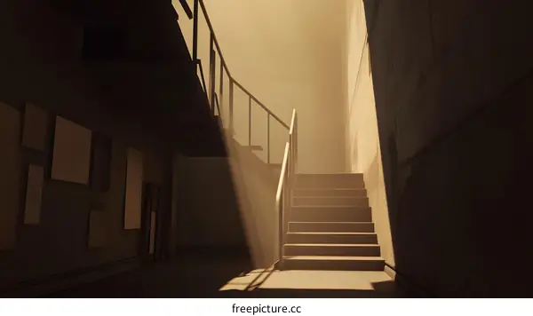 Stairway to Heaven with Light Beam