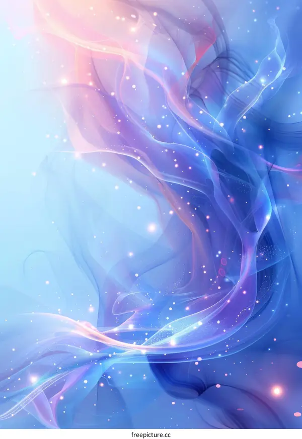 Purple and Blue Fantasy Halo - Nebula Galaxy