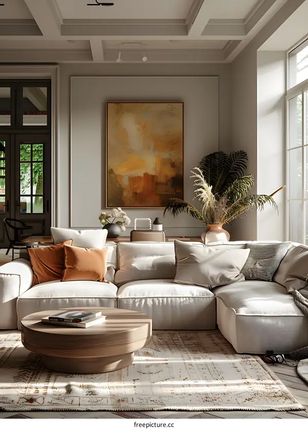 Modern minimalist living room