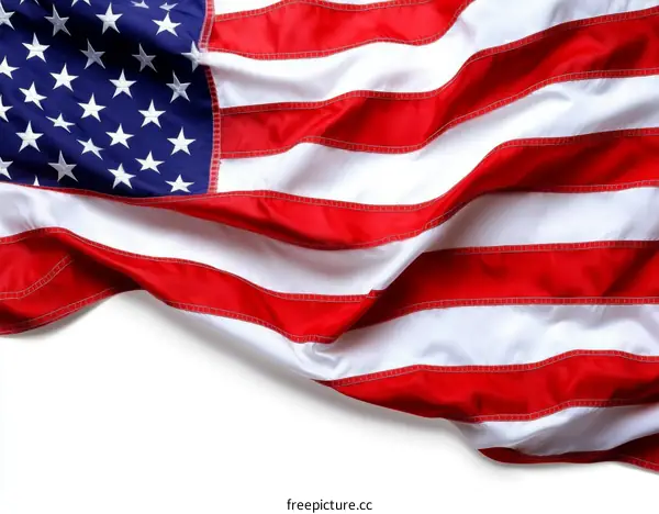 American Flag Close-up Detail