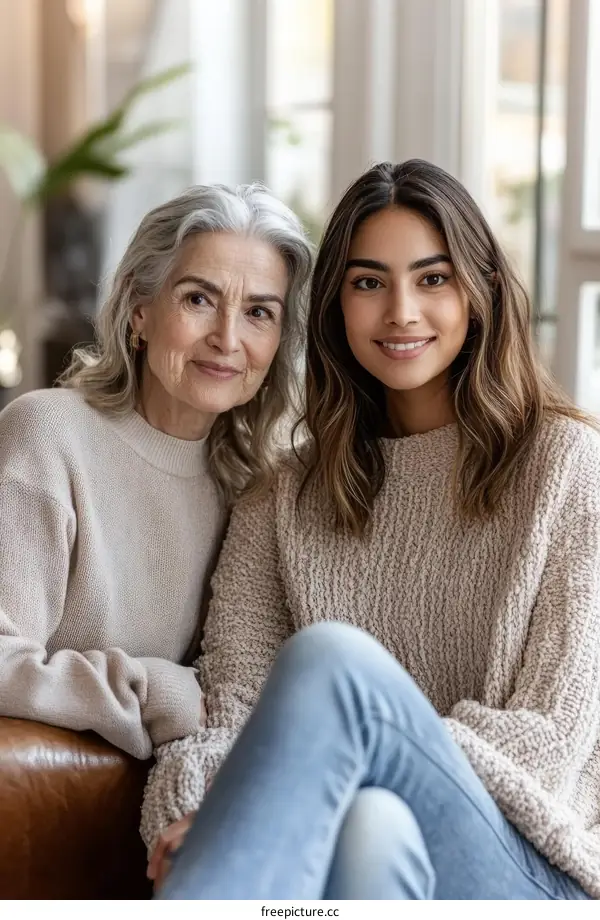 Portrait of Two Women Showing Affection