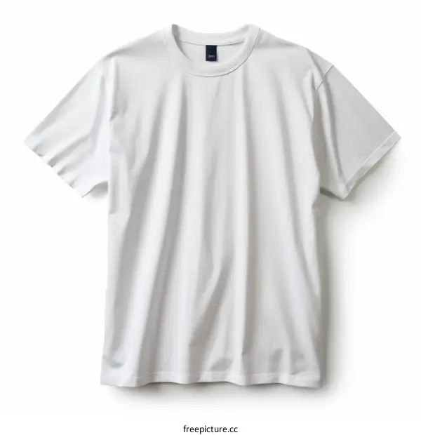 White T-shirt on a white background