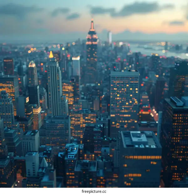 New York City Skyline at Night