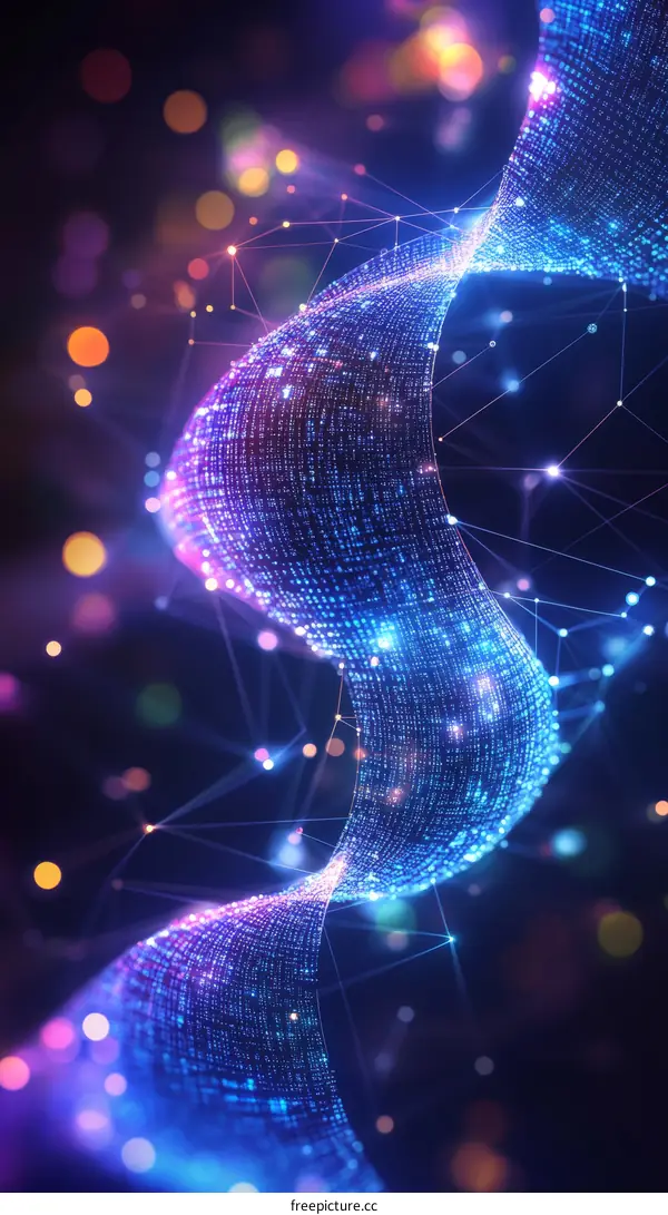 Abstract DNA Digital Structure