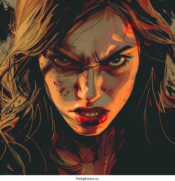 portrait of a vampire woman