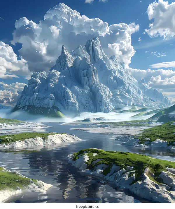 Glacier Peak and Lake