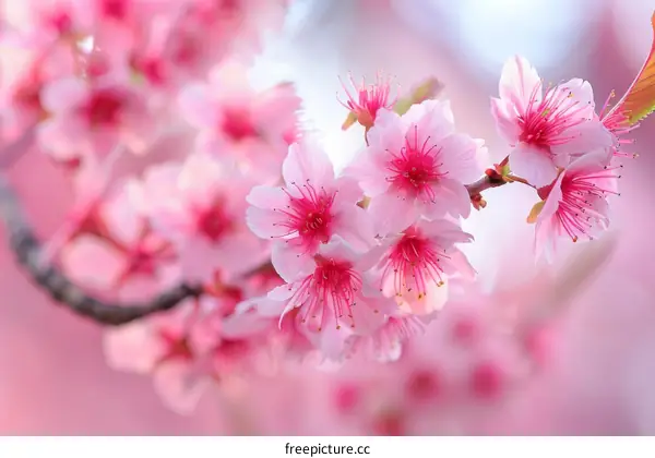 Beautiful cherry blossoms in spring