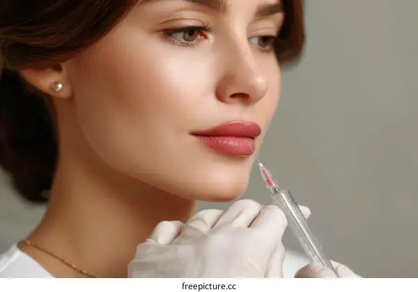 Cosmetic Injection Procedure for Beautiful Lips