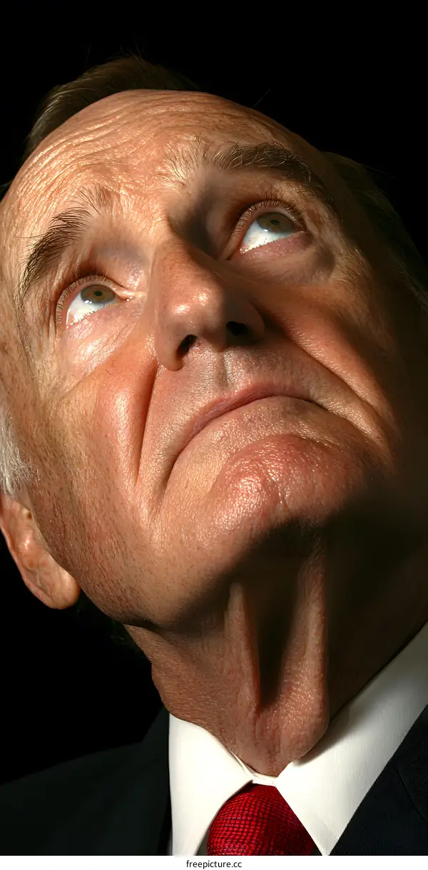 Close Up Portrait of an Older Caucasian Man