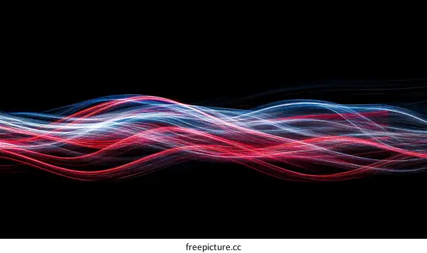 Abstract Light Waves Design