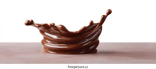 Chocolate Splash Art on Tabletop