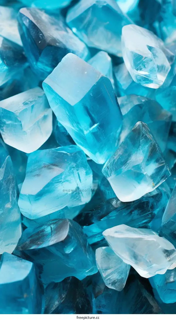Blue Topaz Faceted Gemstone