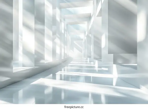 Modern White Corridor Design