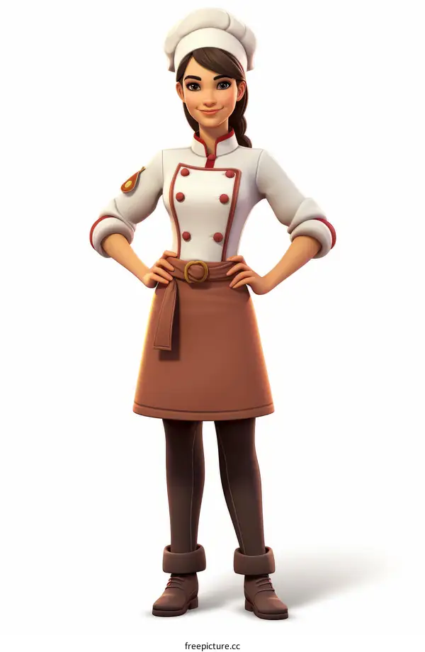 Female Cartoon Chef