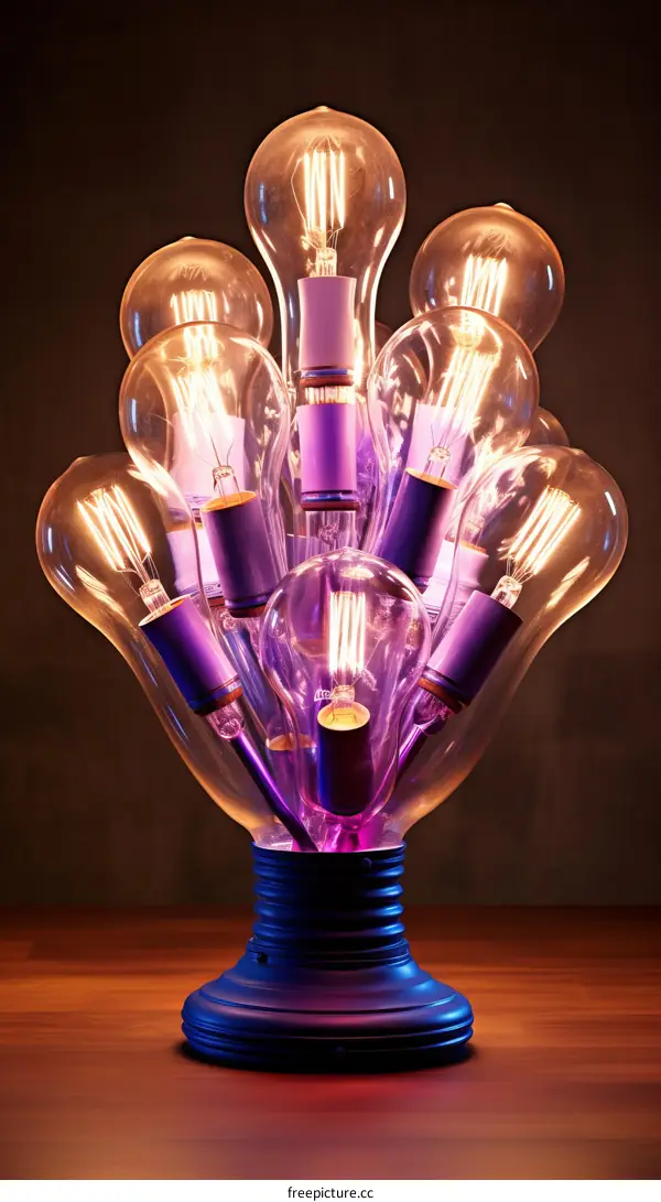 Illuminating Ideas: Glowing Light Bulbs