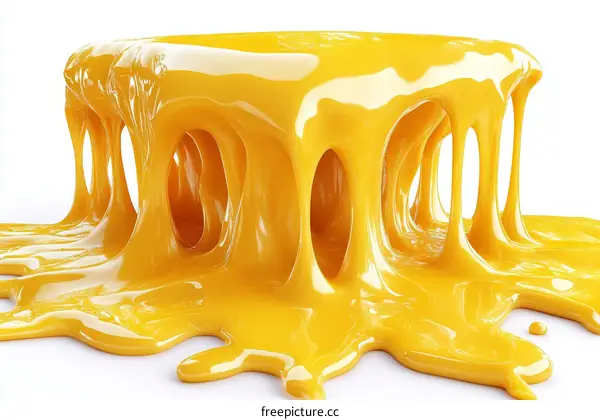 Melted Cheese Abstract Illustration