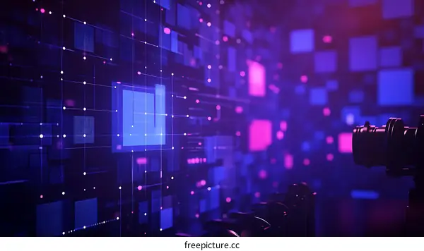 Abstract Digital Network Technology Background