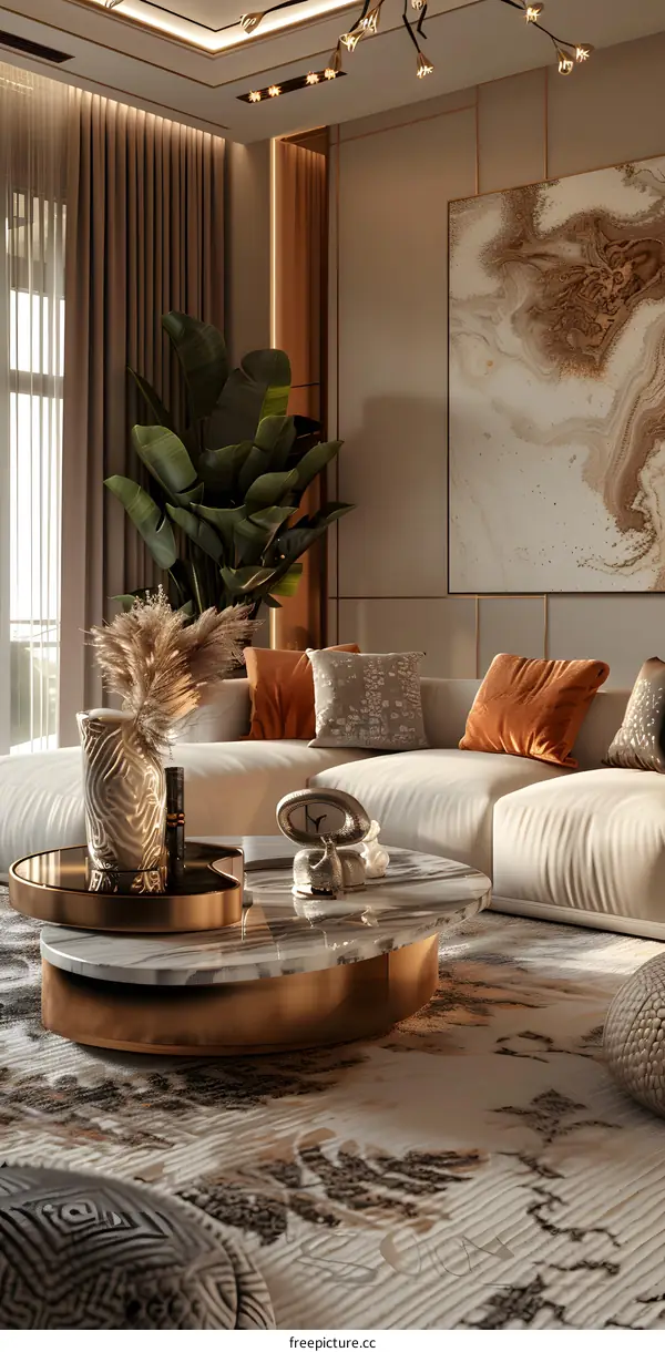 Modern living room interior design