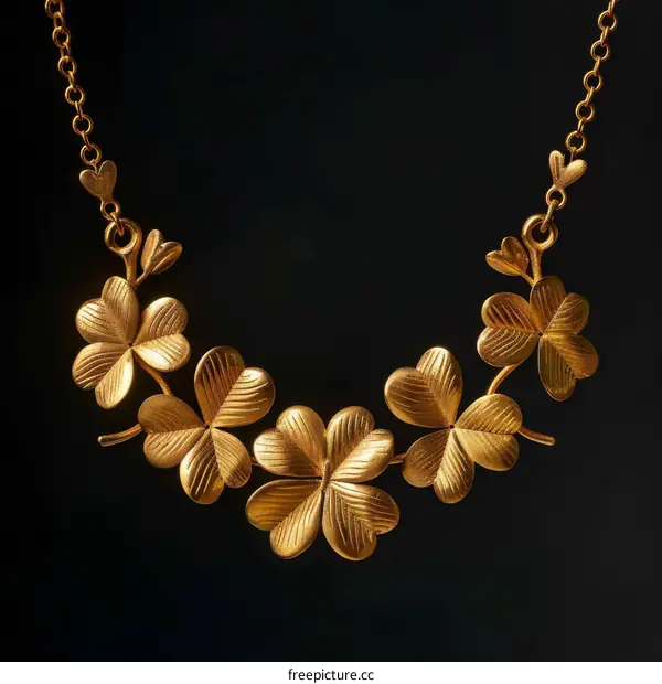 Four-Leaf Clover Gold Necklace: A Symbol of Luck and Love