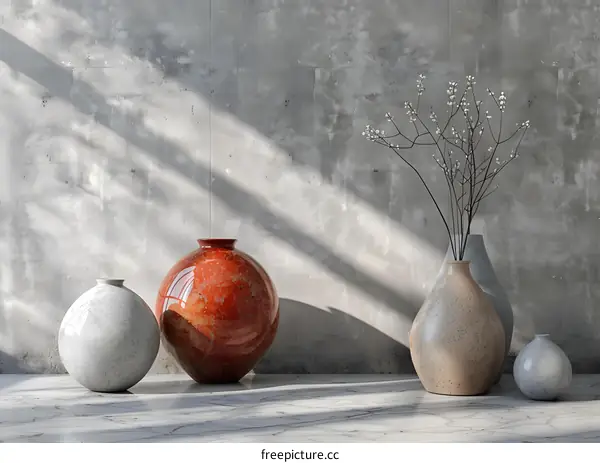 Vases of Different Materials