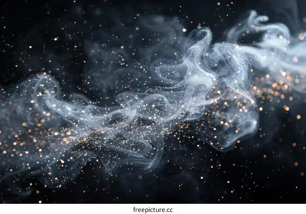 Smoke and Dust Particles with Glowing Embers