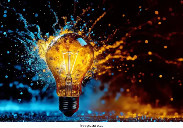 Explosive Idea Lightbulb