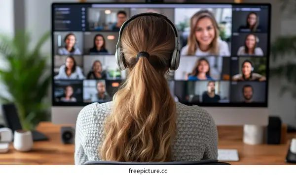 Online Video Conference Meeting Multi-participants