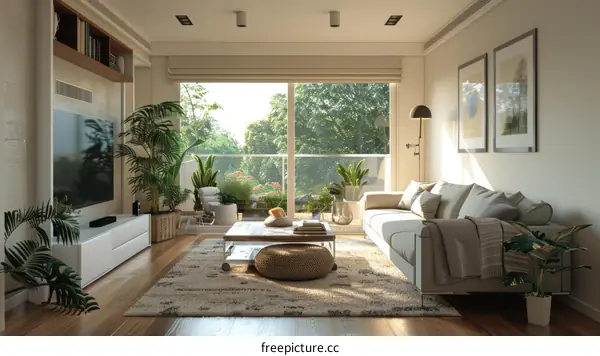 Modern and Minimalistic Home Decor with Indoor Plants