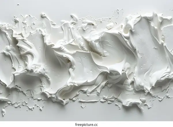 White thick oil paint texture