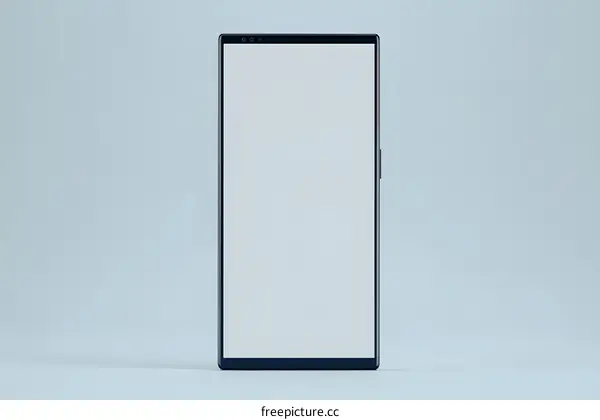 Black Smartphone With Blank Screen
