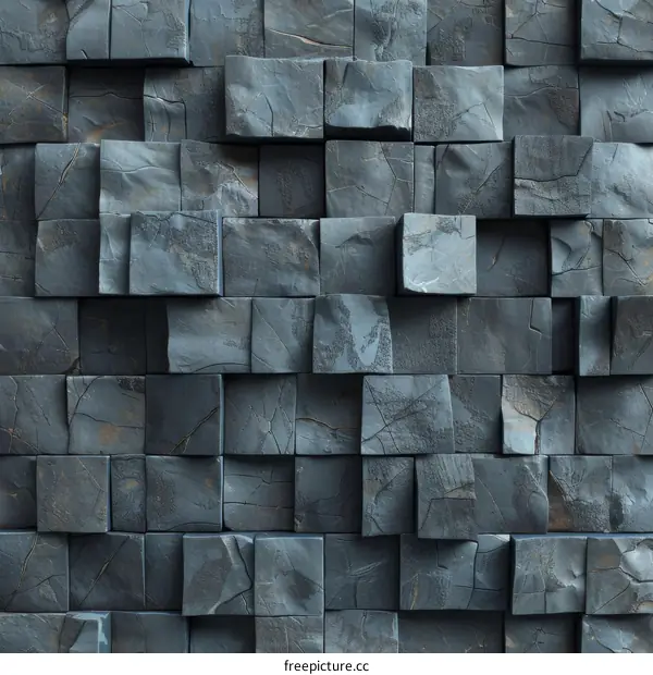 Abstract 3D Stone Wall Rendering