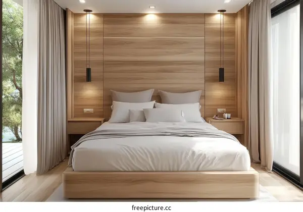 Modern Wooden Bedroom Interior Design