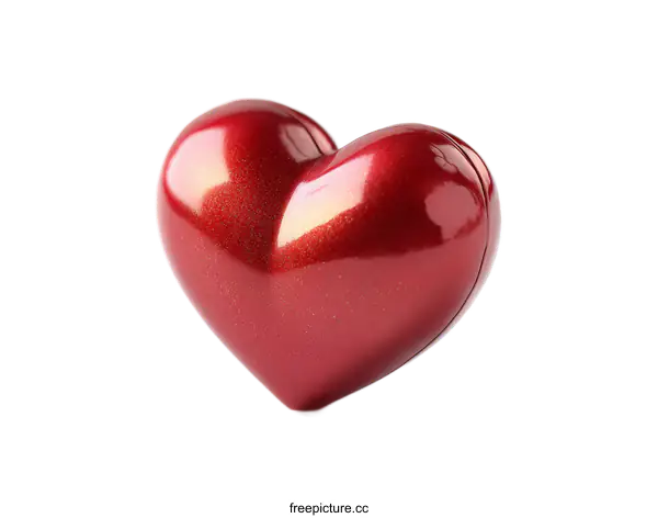 [Transparent Background PNG]Red Heart Shape Object Closeup