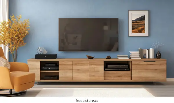 Modern Living Room Interior Design with TV and Entertainment Center
