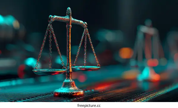 Justice Scale Symbol of Equality and Law