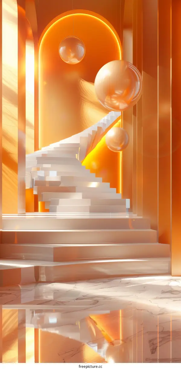 Modern Abstract Architecture Staircase Design