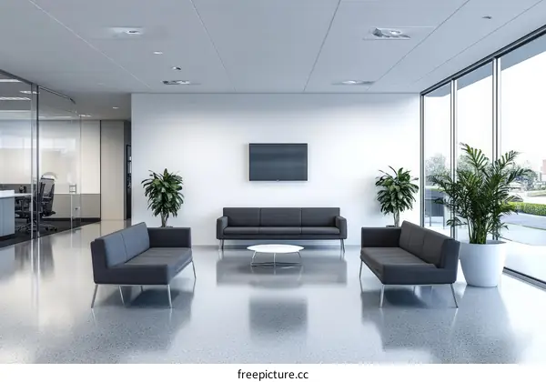 Modern Office Lobby Interior Design